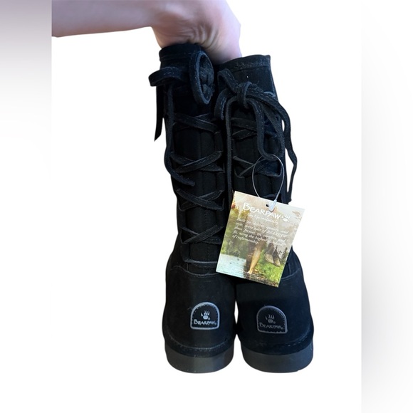 NWT Bearpaw Phylly Women’s Black Suede Winter Staple Wool Lined Snow Boot 13 - Picture 10 of 10